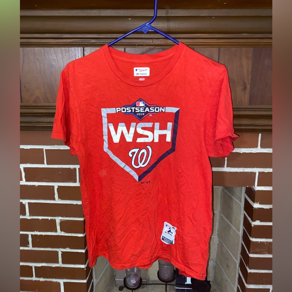 Majestic Red WSH Postseason T-Shirt